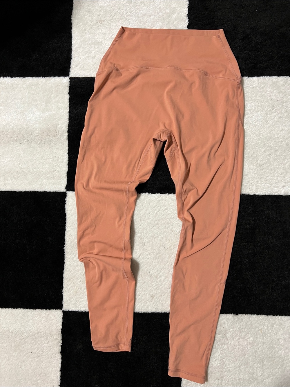 High-Waist Women's Leggings in Terracotta